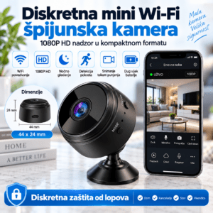 Mini Špijunska WIFI Kamera Mala i Diskretnna