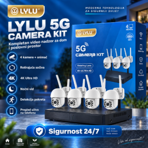 LYLU 5G Kamera Kompletan Set Video Nadzor 4K za Dom i Biznis